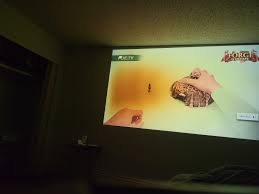 Why is my projector showing a yellow spot? 